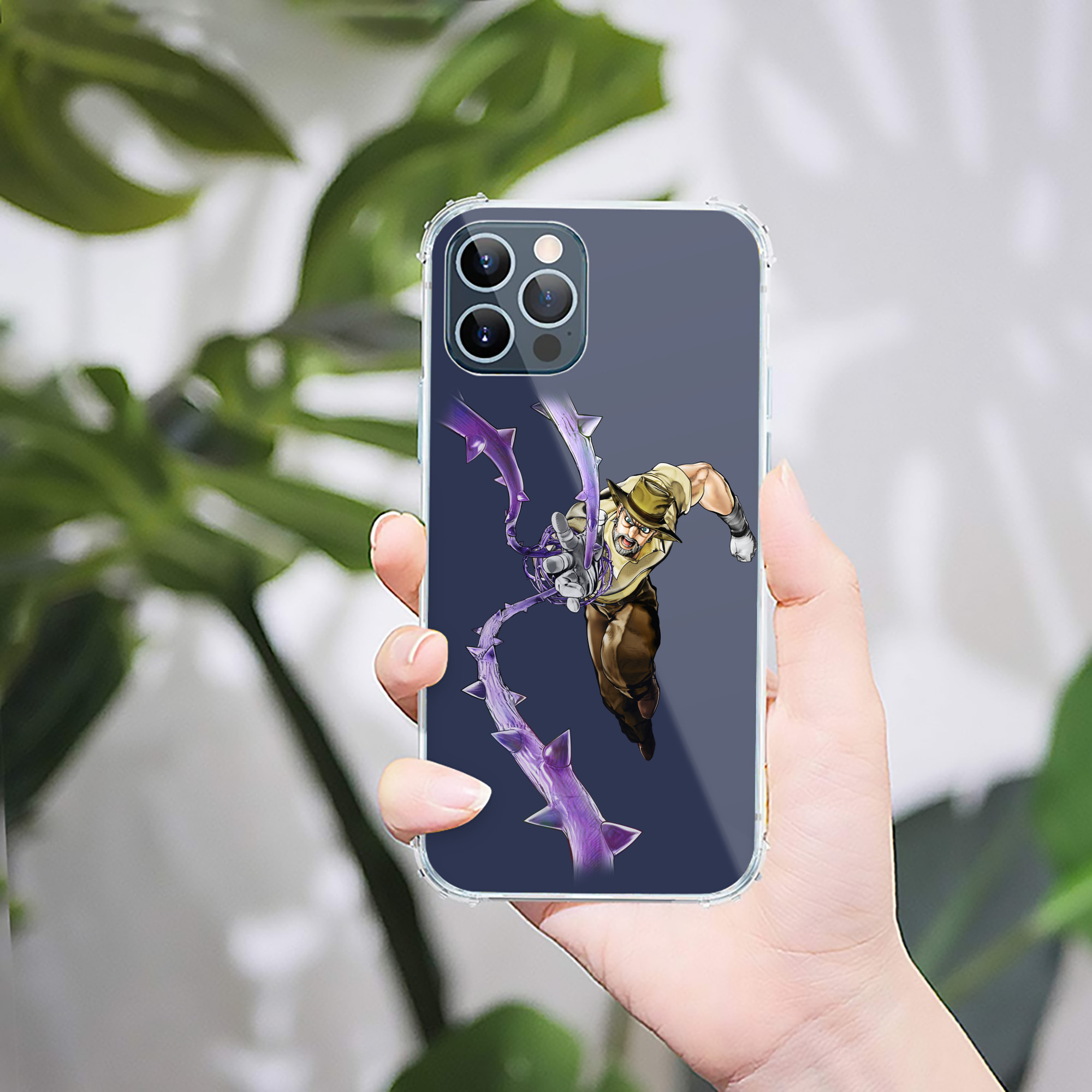 （画像用） ジョジョの奇妙な冒険 ジョセフ?ジョースター JoJo's Bizarre Adventure Joseph Joestar 【iPhone 12シリーズ対応】透明スマホケース（クリアソフトケース）
